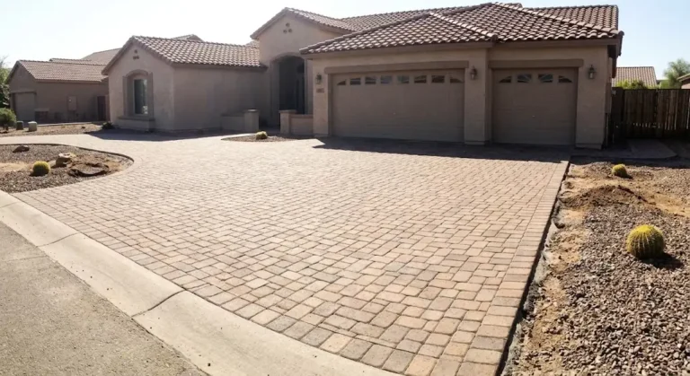 paver driveway after in gilbert, az
