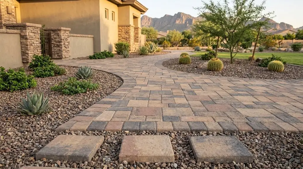 paver walkway installation in gilbert, az